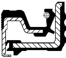 Shaft Seal, crankshaft 12029820B