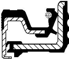 Shaft Seal, wheel hub 12019553B