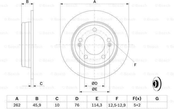 Brake Disc 0986479052 - image 5