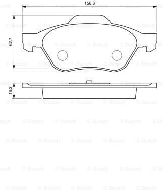 Brake Pad Set, disc brake 0986494034 - image 7