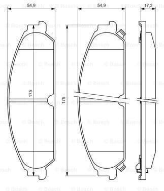 Brake Pad Set, disc brake 0986494483 - image 7