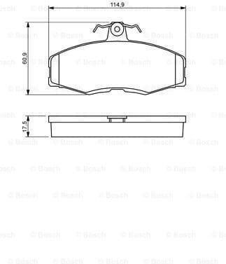 Brake Pad Set, disc brake 0986468613