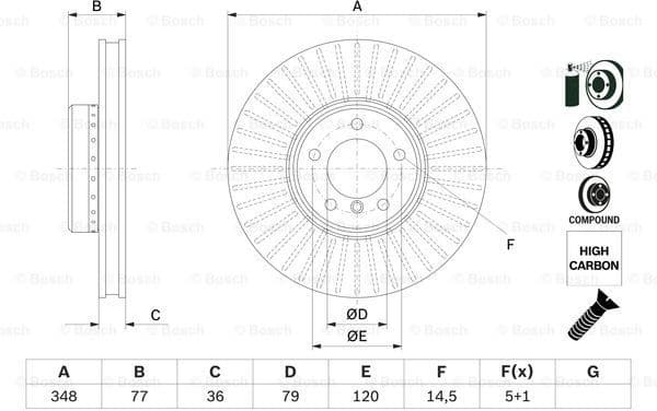 Brake Disc 0986479E20 - image 5