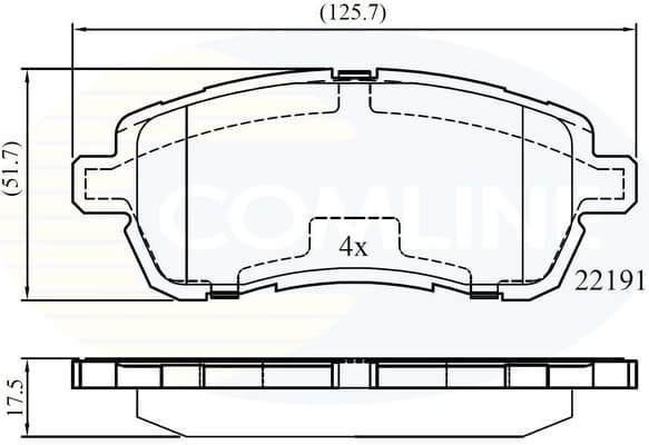 Brake Pad Set, disc brake CBP02361
