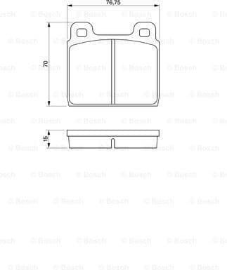 Brake Pad Set, disc brake 0986460113 - image 7
