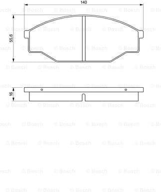 Brake Pad Set, disc brake 0986424382 - image 7