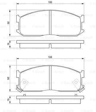 Brake Pad Set, disc brake 0986460020 - image 7