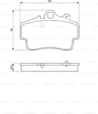 Brake Pad Set, disc brake 0986424570 - image 6