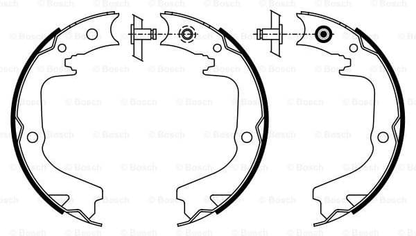 Brake Shoe Set, parking brake 0986487932 - image 5