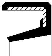 Shaft Seal, automatic transmission 01033609B