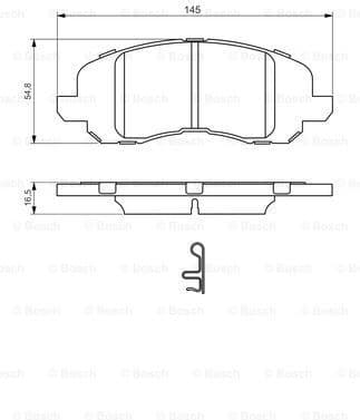 Brake Pad Set, disc brake 0986494575 - image 7