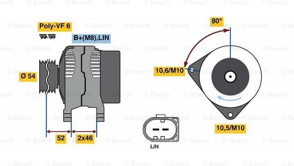 Alternator 0986081400