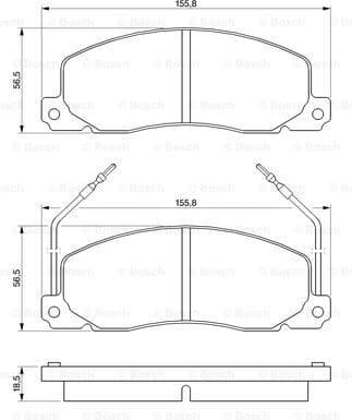 Brake Pad Set, disc brake 0986460946 - image 7
