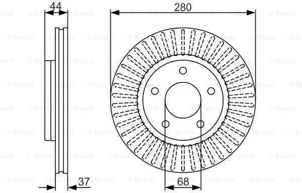 Brake Disc 0986479A28 - image 5