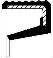 Shaft Seal, automatic transmission 01033608B