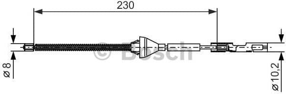 Cable Pull, parking brake 1987482370