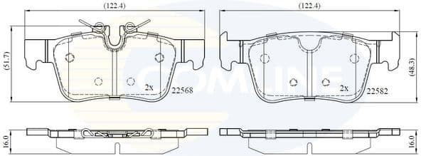 Brake Pad Set, disc brake CBP02375