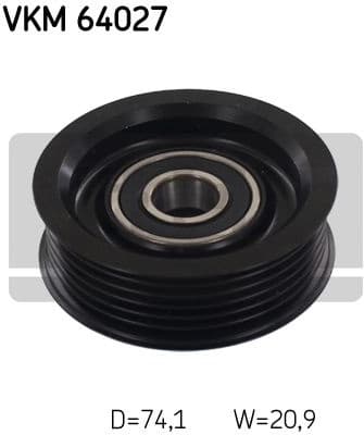 Deflection/Guide Pulley, V-ribbed belt VKM64027