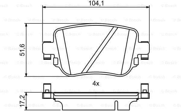 Brake Pad Set, disc brake 0986494797 - image 7