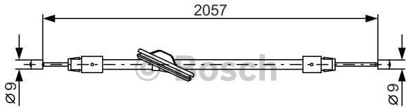 Cable Pull, parking brake 1987482331