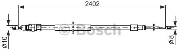 Cable Pull, parking brake 1987482276