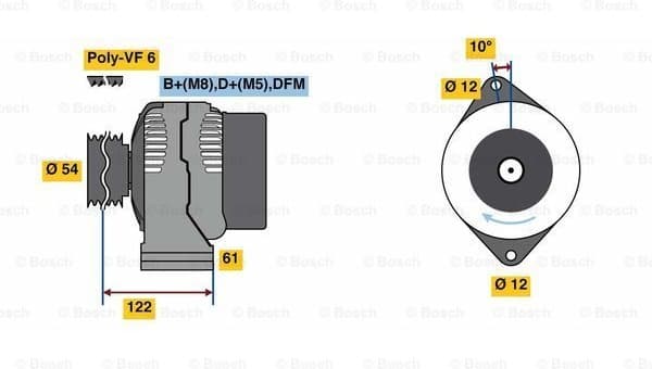 Alternator 0986049000