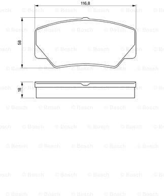 Brake Pad Set, disc brake 0986491410 - image 7