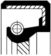 Shaft Seal, automatic transmission 19033910B