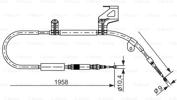 Cable Pull, parking brake 1987477604