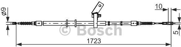 Cable Pull, parking brake 1987482268