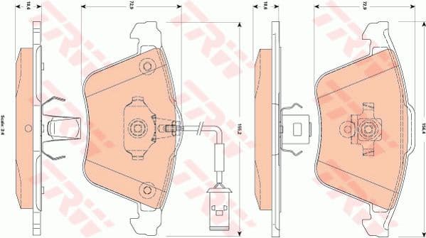Brake Pad Set, disc brake GDB1832