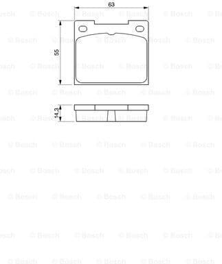Brake Pad Set, disc brake 0986460881