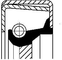 Shaft Seal, manual transmission 12014346B