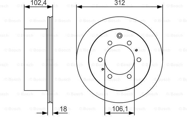 Brake Disc 0986479R57