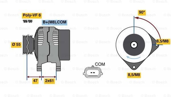 Alternator 0986080710