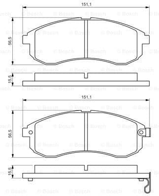 Brake Pad Set, disc brake 0986494362