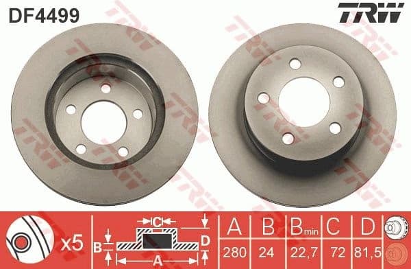 Brake Disc DF4499
