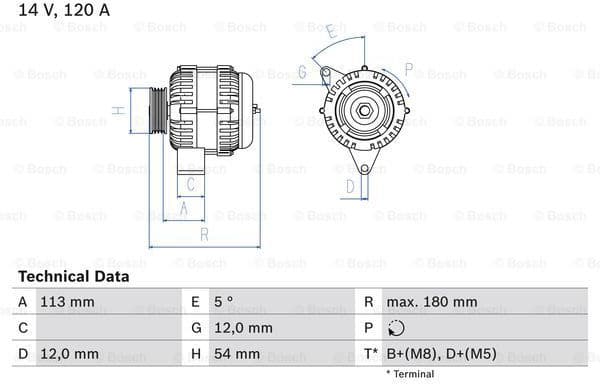 Alternator 0986083300