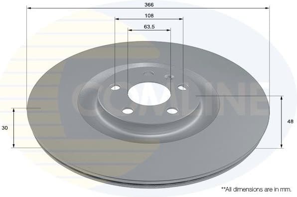 Brake disc, 1pcs FRONT ADC2925V