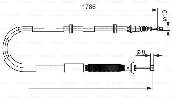 Cable Pull, parking brake 1987482589