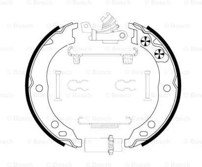 Brake Shoe Set, parking brake 0204113821 - image 5