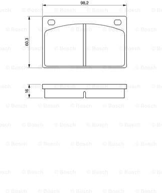 Brake Pad Set, disc brake 0986462001 - image 7