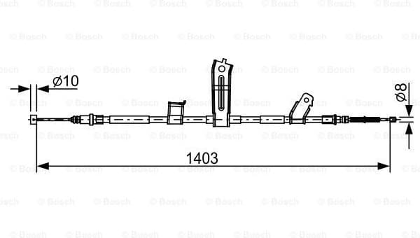 Cable Pull, parking brake 1987482522