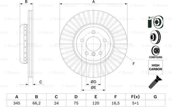 Brake Disc 0986479E17 - image 5