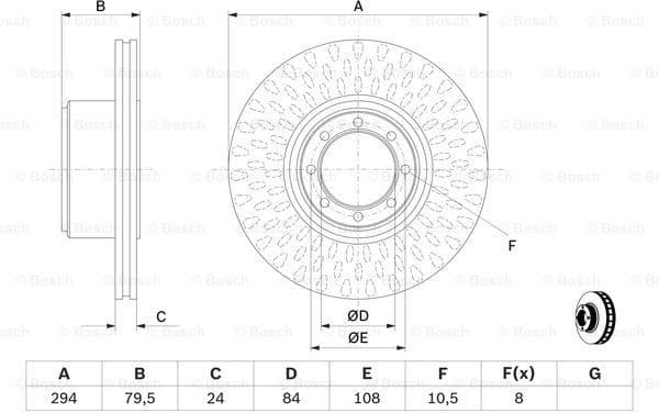 Brake Disc 0986479640 - image 5