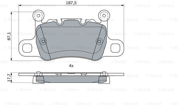 Brake Pad Set, disc brake 0986494794 - image 7