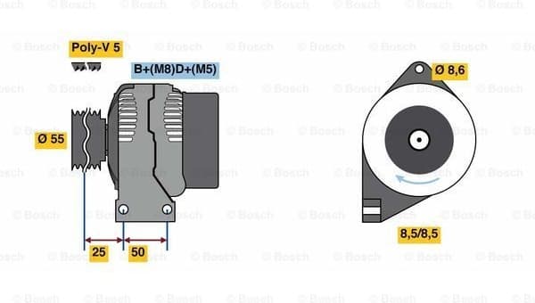 Alternator 0986049540