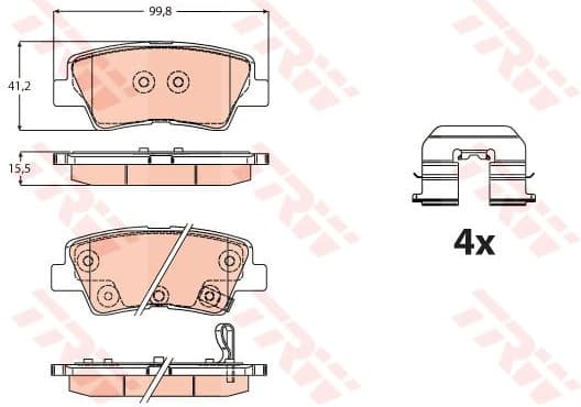 Brake Pad Set, disc brake GDB2173