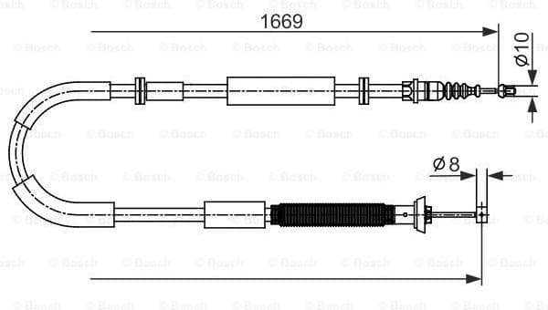 Cable Pull, parking brake 1987482588