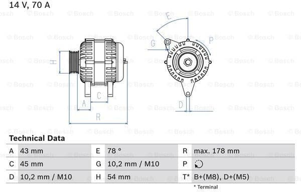 Alternator 0986042071